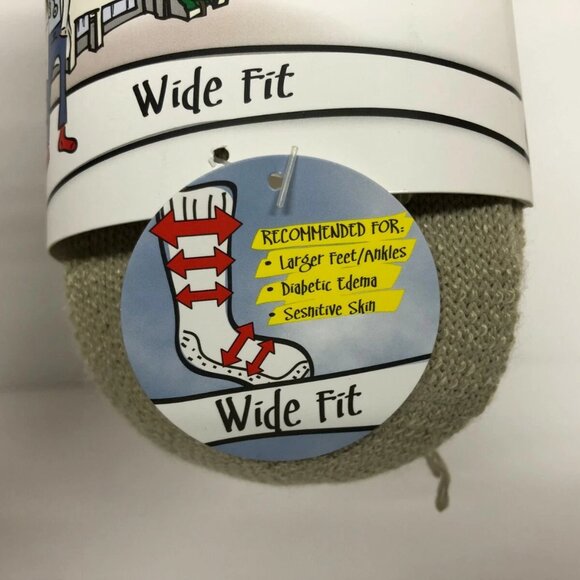 Diabetic Socks Lot Made in USA Size 5-8.5 Sensitive Feet Wide Fit Large Ankle - Picture 5 of 6
